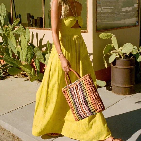Billabong Dresses & Skirts - Billabong Yellow Maxi Dress